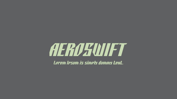 AEROSWIFT Font
