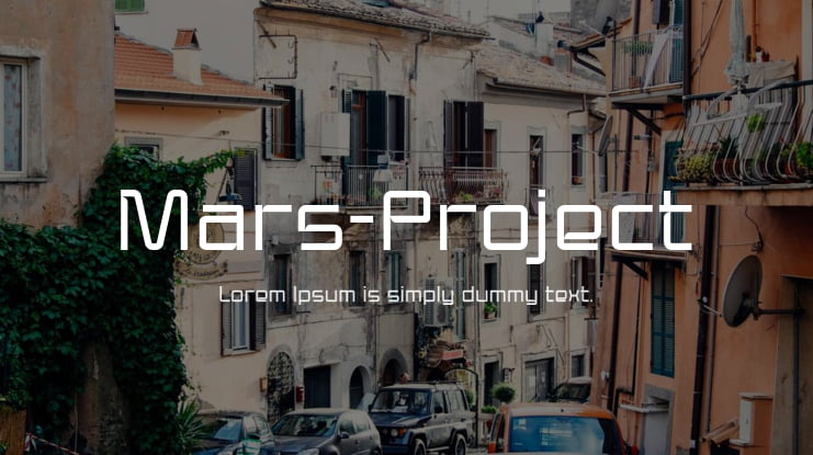 Mars-Project Font