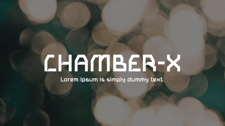 CHAMBER-X Font