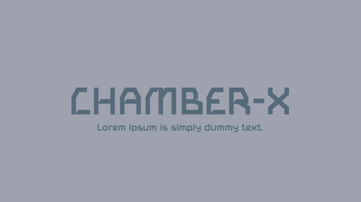 CHAMBER-X Font