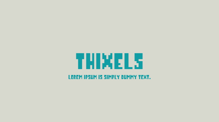 Thixels Font