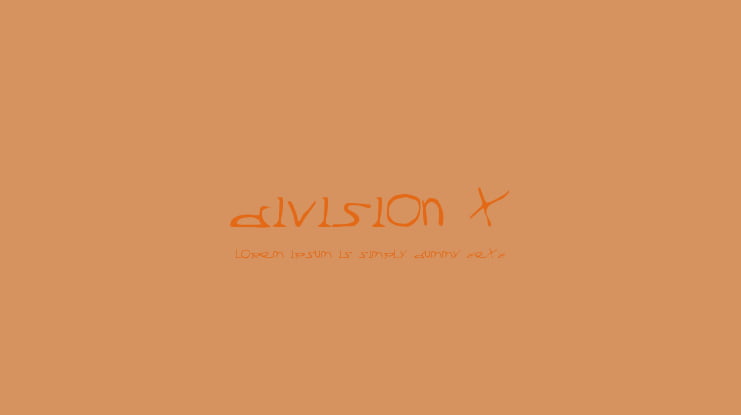 Division X Font