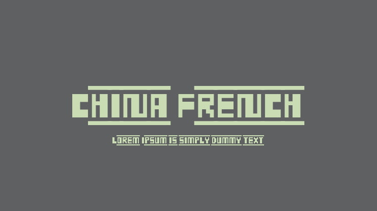 China French Font