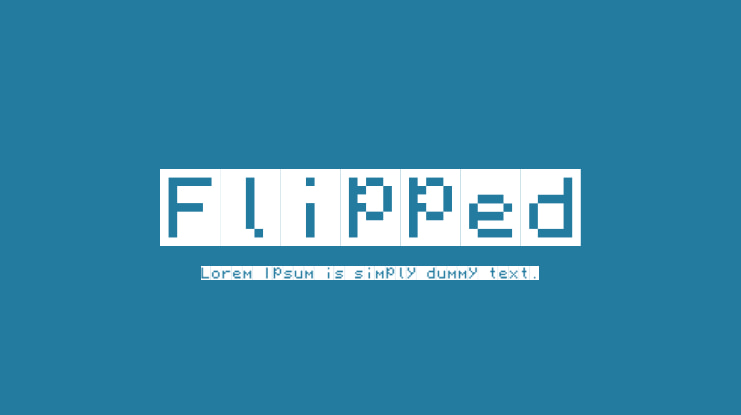 Flipped Font