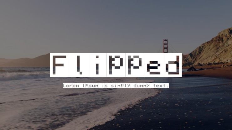 Flipped Font