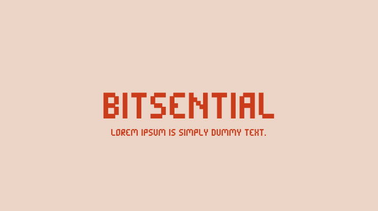 Bitsential Font