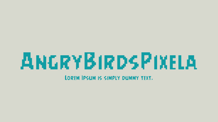 AngryBirdsPixela Font