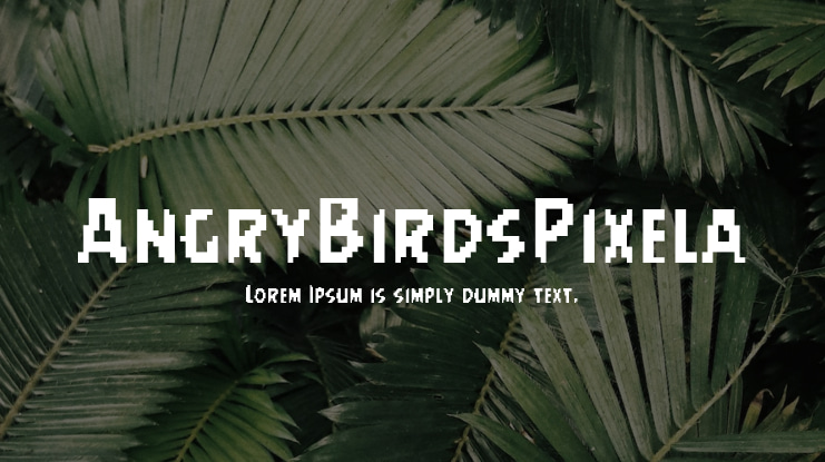AngryBirdsPixela Font