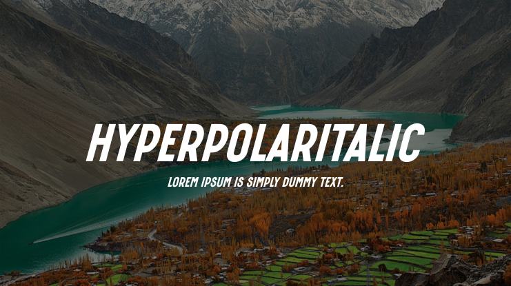 HyperPolarItalic Font Family