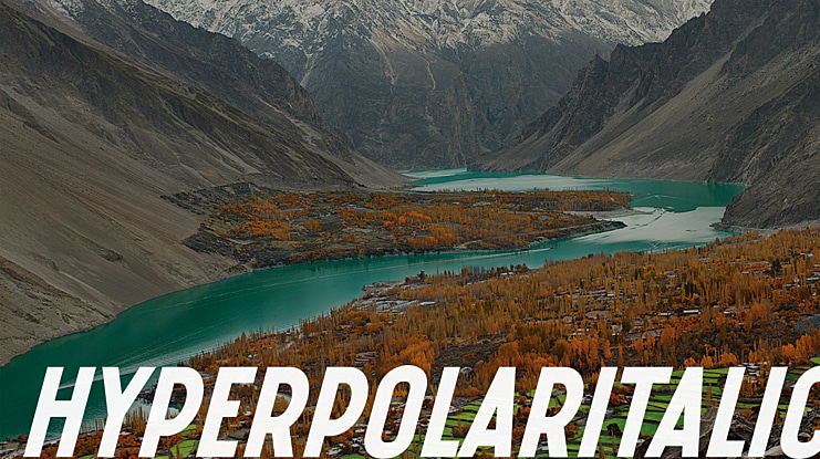 HyperPolarItalic Font Family