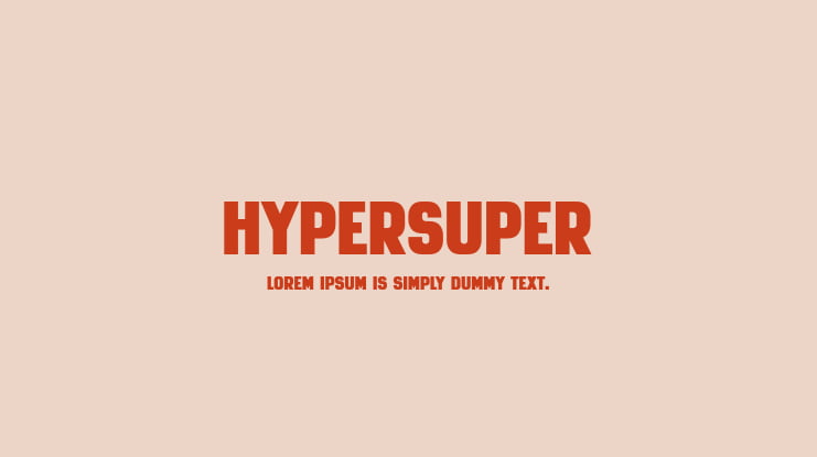 HyperSuper Font Family