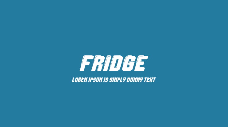 Fridge Font