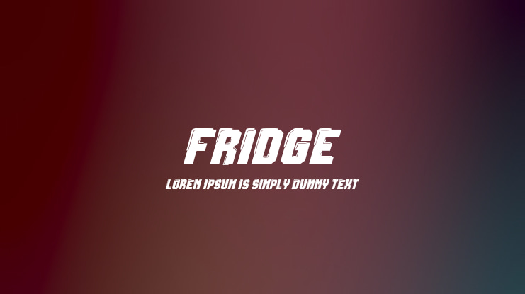 Fridge Font