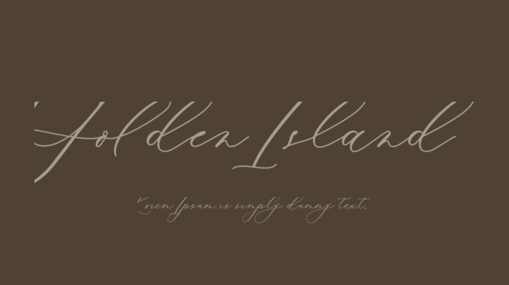 Golden Island Font