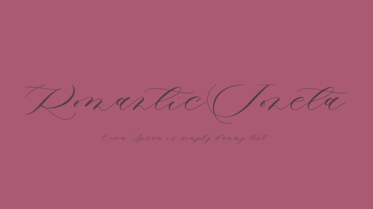 Romantic Soneta Font