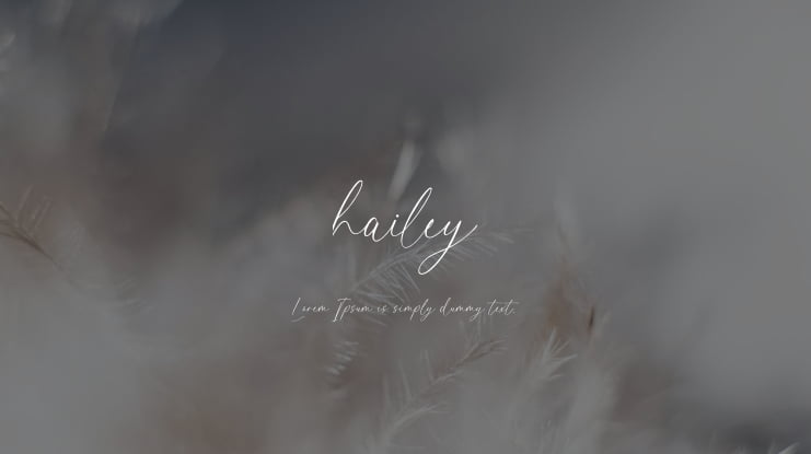 hailey Font