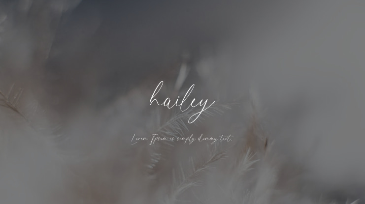 hailey Font