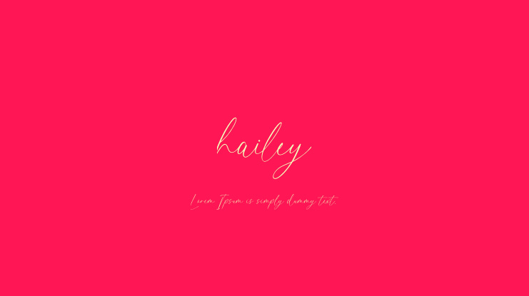 hailey Font
