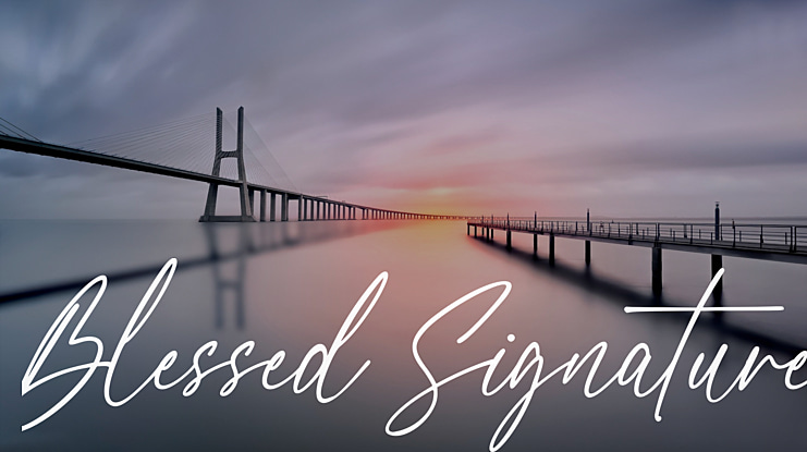 Blessed Signature Font