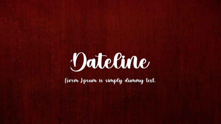 Dateline Font