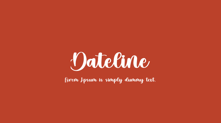Dateline Font