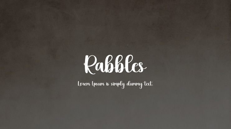 Rabbles Font