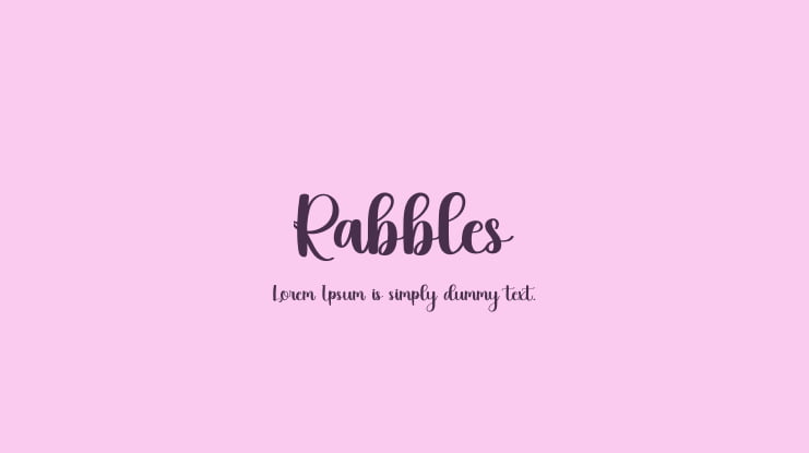 Rabbles Font