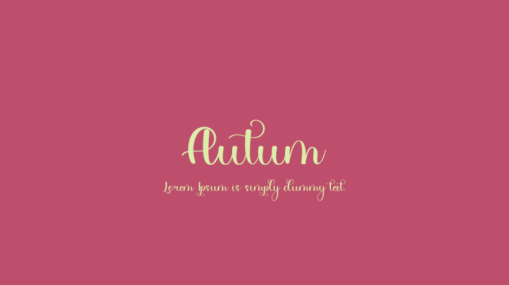 Autum Font