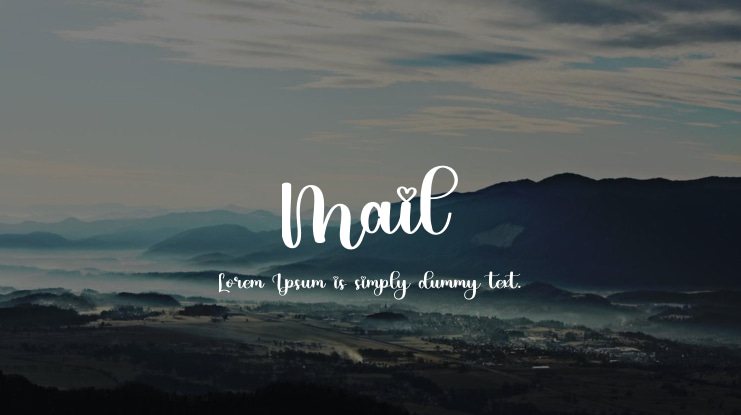Mail Font