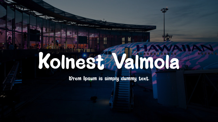 Kolnest Valmola Font