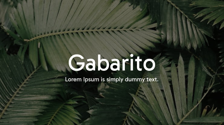 Gabarito Font Family