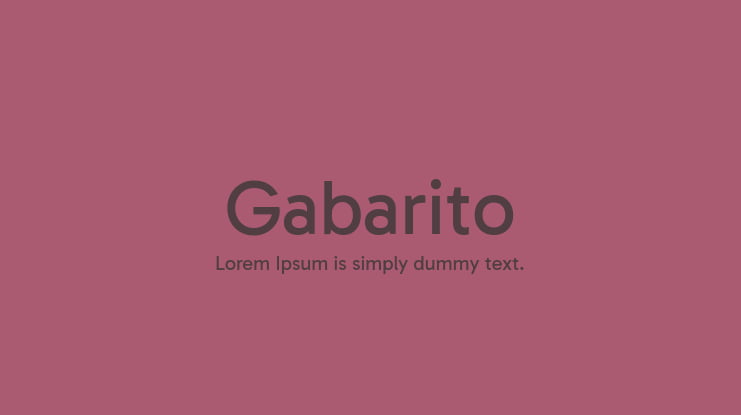 Gabarito Font Family