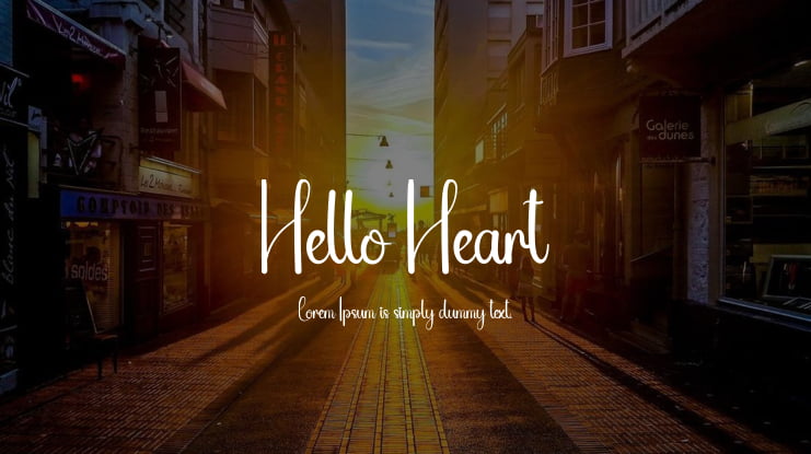 Hello Heart Font
