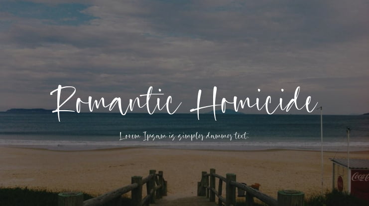 Romantic Homicide Font