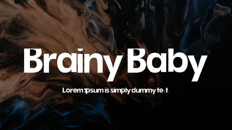 Brainy Baby Font