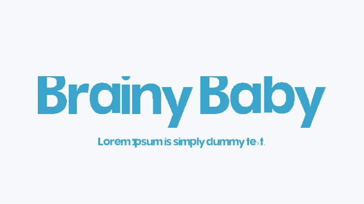 Brainy Baby Font