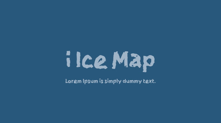 i Ice Map Font