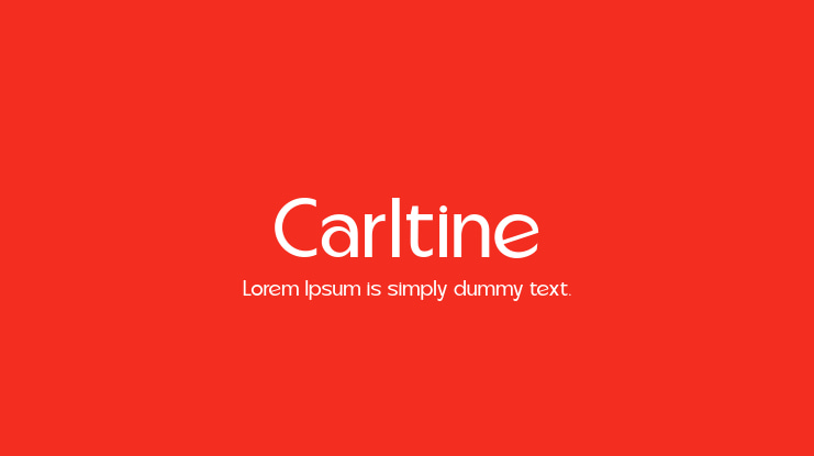 Carltine Font Family