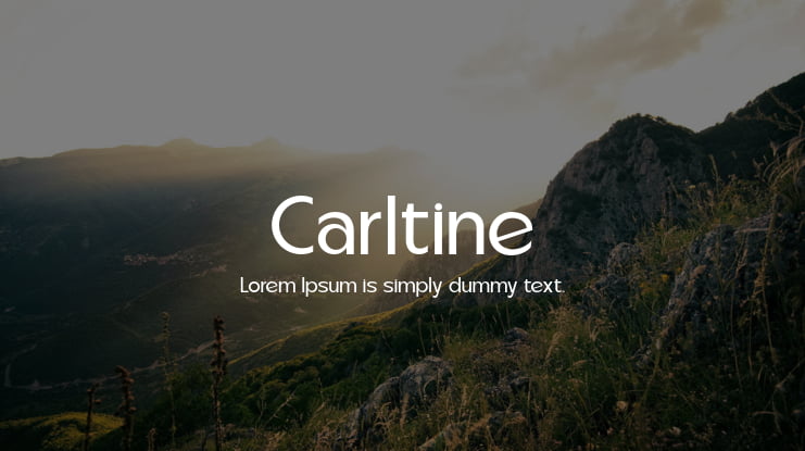 Carltine Font Family