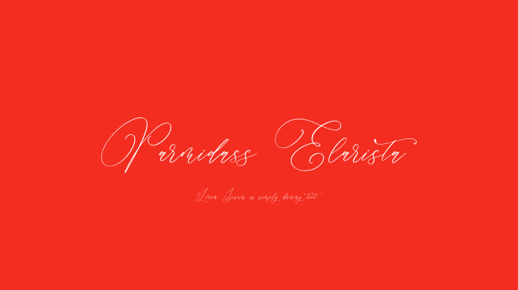 Parmidass Elarista Font