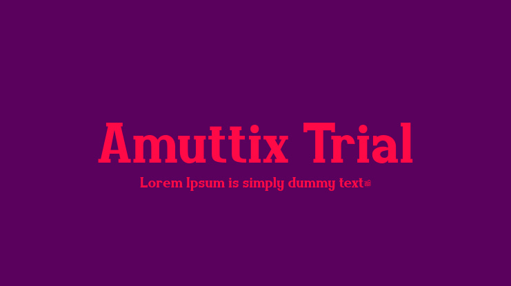 Amuttix Trial Font