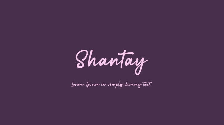 Shantay Font Family