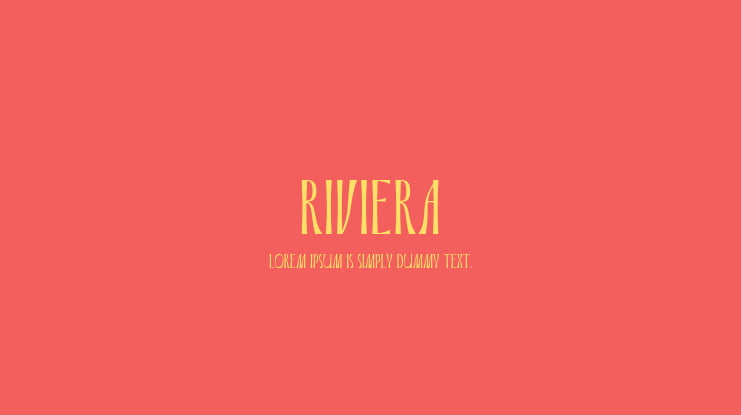 Riviera Font