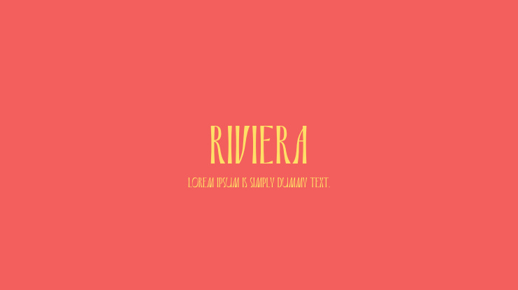 Riviera Font