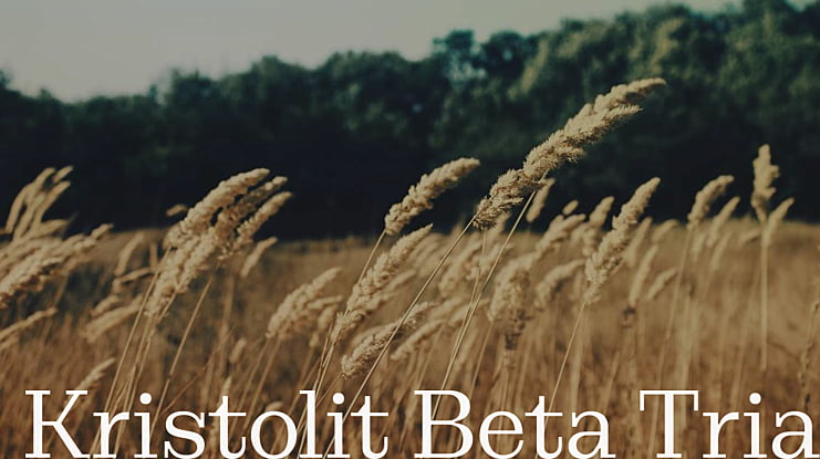 Kristolit Beta Trial Font Family