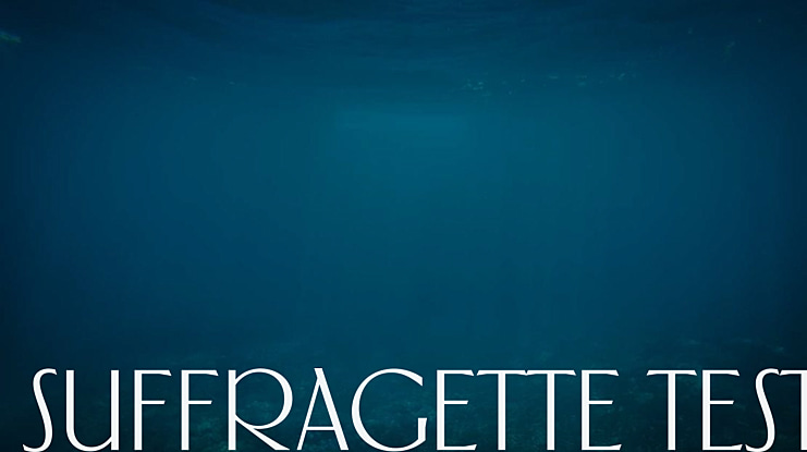 Suffragette Test Font
