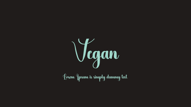 Vegan Font