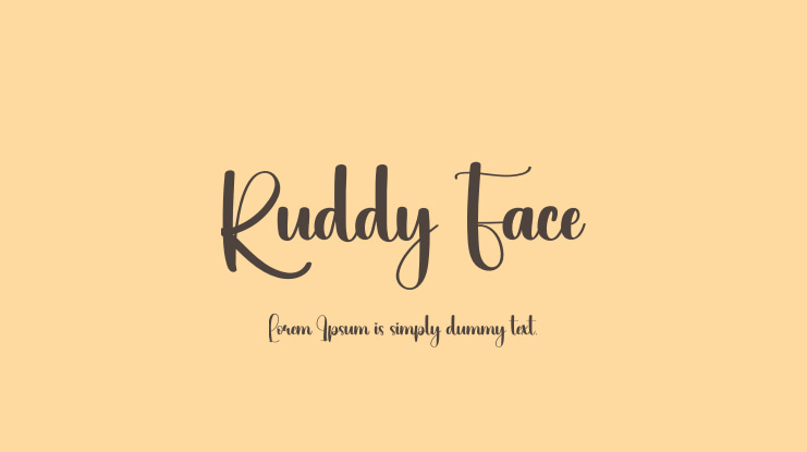 Ruddy Face Font