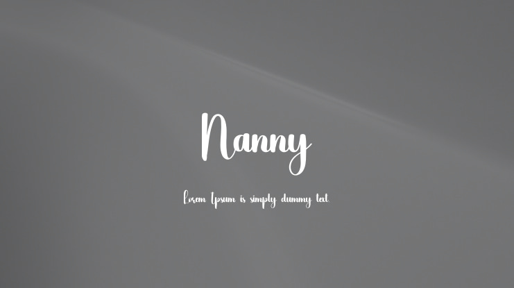 Nanny Font
