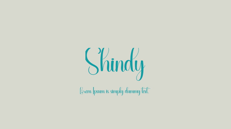 Shindy Font